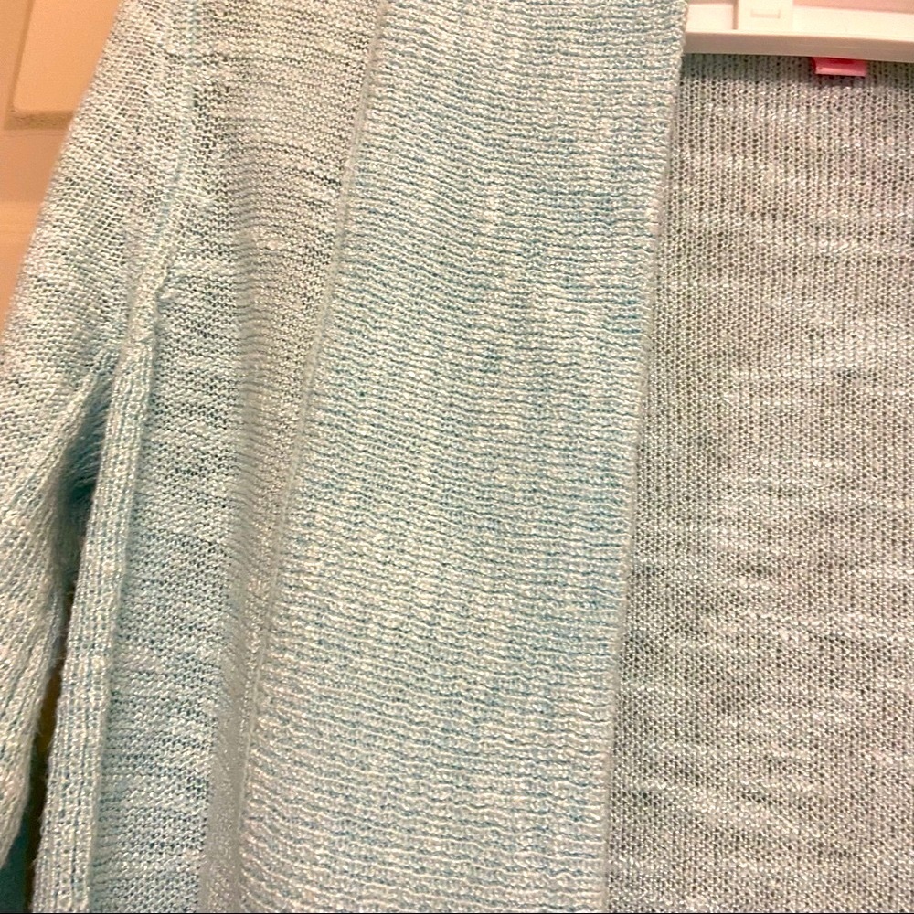 Lilly Pulitzer Teal Open Front Knit Cardigan Sweater XS‎ - Picture 4 of 7